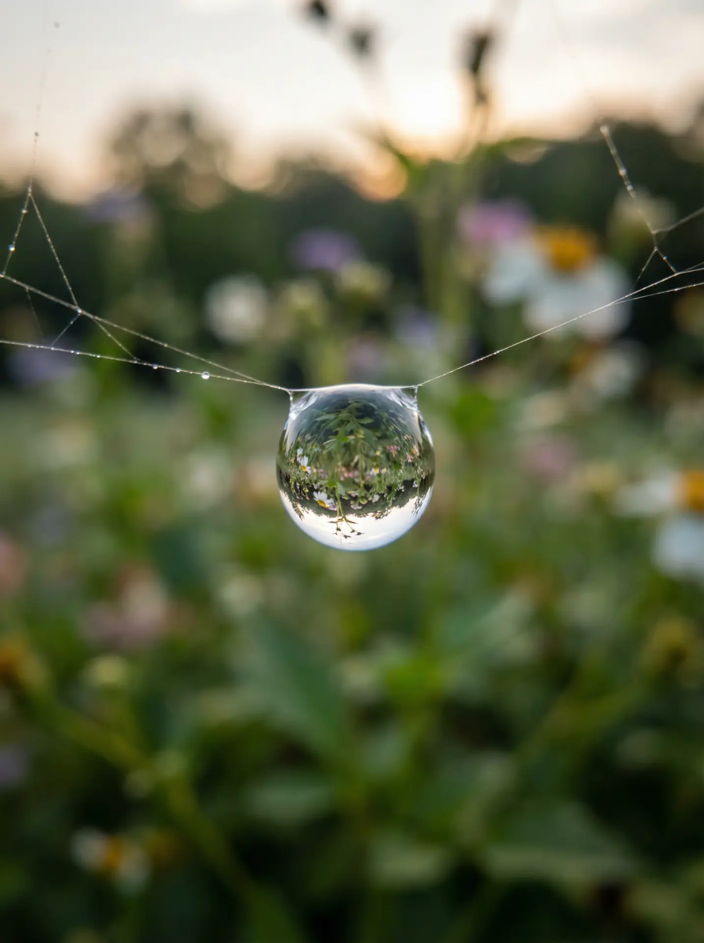 我爱搞 精选 - 蛛网露珠微距摄影